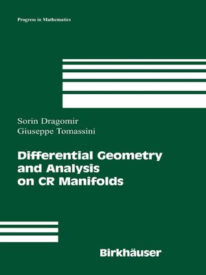 cover image of Differential Geometry and Analysis on CR Manifolds